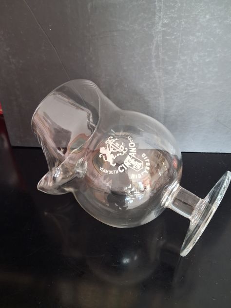 Caraffa, decanter ,“gallone“ Cinzano anni 70 in vetro - Foto 4
