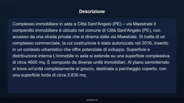 Immobile in asta di 4600 m² in vendita a Città Sant'Angelo - Foto 4