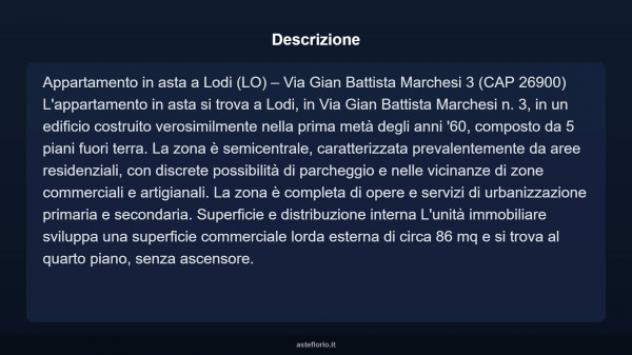 Immobile in asta di 86 m², box auto in vendita a Lodi - Foto 4