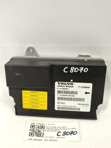 CENTRALINA AIRBAG VOLVO S80 2° Serie 31288291 B6324S (06)