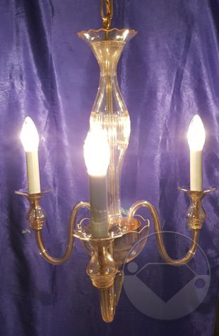 LAMPADARIO a sospensione De Majo a 3 bracci - Foto 5
