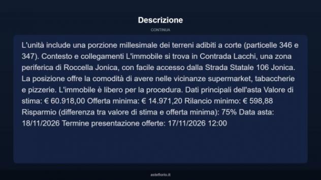 Immobile in asta di 132 m² in vendita a Roccella Ionica - Foto 13