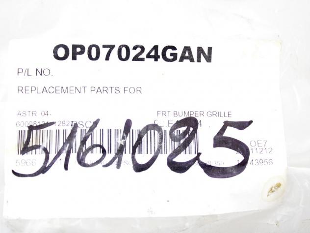 13151540 MASCHERINA GRIGLIA PARAURTI ANTERIORE OPEL ASTRA H 1.7 D 74KW 5M 5P (2008) RICAMBIO NUOVO - Foto 6