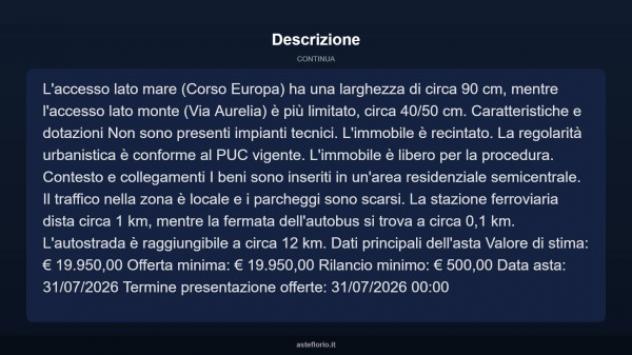 Immobile in asta di 18 m² in vendita a Alassio - Foto 5