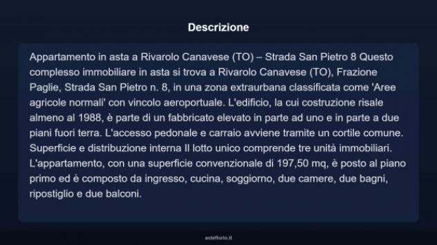 Immobile in asta di 197 m² in vendita a Rivarolo Canavese - Foto 4