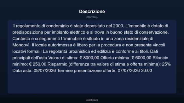 Immobile in asta di 20 m² in vendita a Mondovì - Foto 6