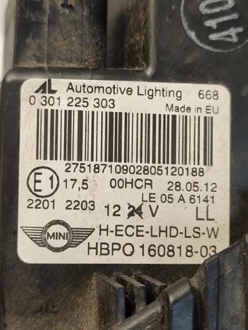 FANALE ANTERIORE SX MINI Cooper 2° Serie 0301225303 160818 N16B16A (0613) - Foto 4