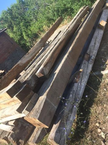 Travi e travetti antichi in rovere - Foto 6