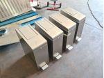 4 contenitori di sacchetti in inox a pedale usati