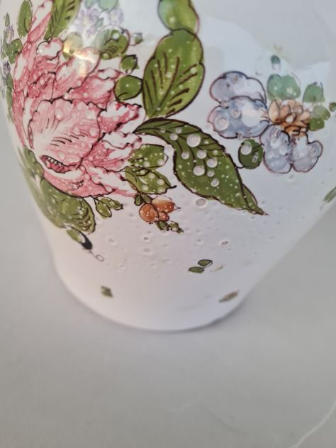 Antica Brocca in Ceramica Vecchia Lodi motivo floreale - Foto 3