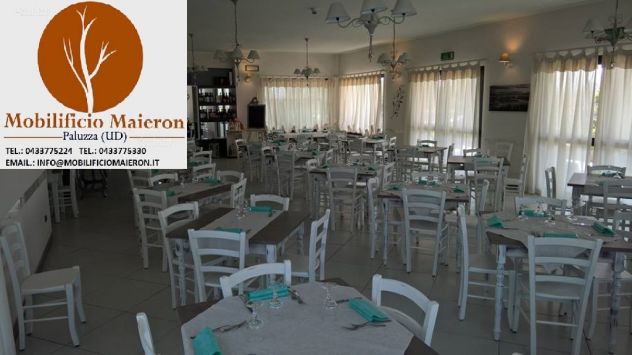 Set Sedie e Tavoli Shabby Chic Padova Per Arredo Bar Ristorante Pizzeria - Foto 2