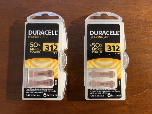 n. 8 batterie ricambio Duracell 312