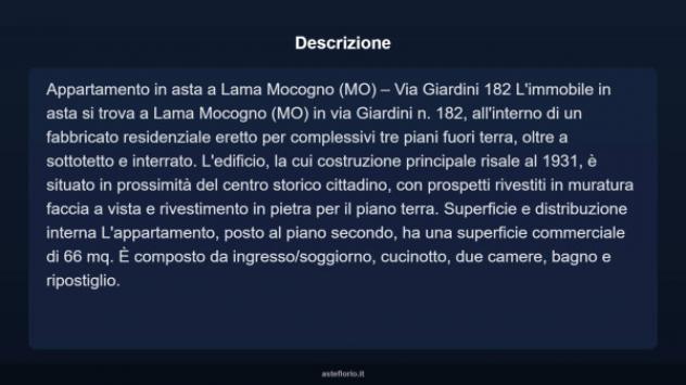 Immobile in asta di 66 m² in vendita a Lama Mocogno - Foto 4