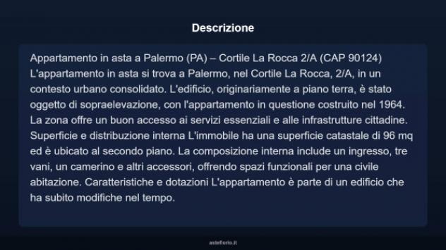 Immobile in asta di 96 m² in vendita a Palermo - Foto 3