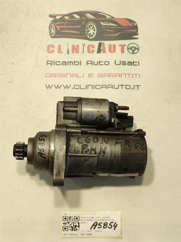 MOTORINO D' AVVIAMENTO SEAT Leon 2° Serie 02M911023N BMN diesel 1968 (0509) - Foto 2