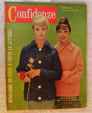 N° 4 SETTIMANALI CONFIDENZE N° 30-43-46-48 DEL 1960 - - Foto 3