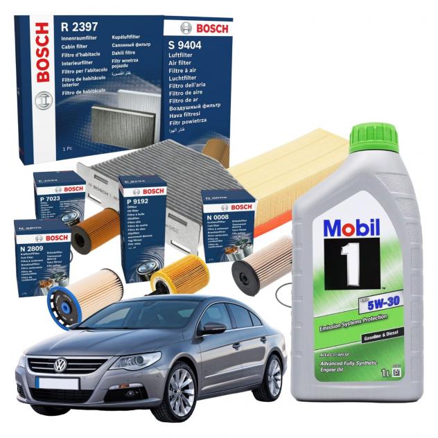 Kit Tagliando+Olio Motore Boscktb008+Mobil5W30