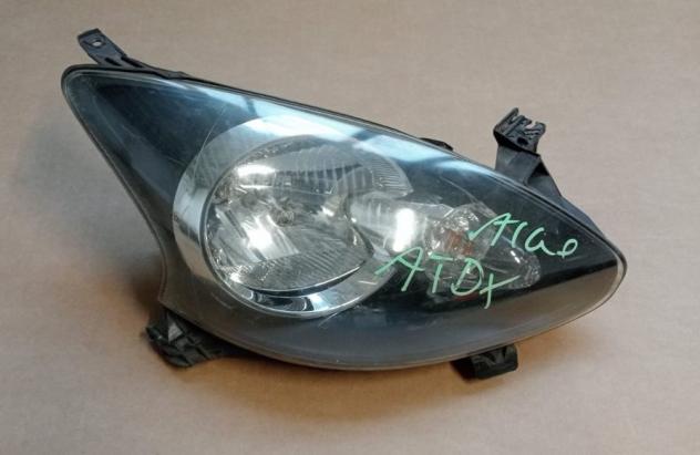 PROIETTORE DX 999-U1296577 Parti elettriche Fanaleria Proiettori Proiettore ant. TOYOTA - AYGO - 01-07-2005 - 01-06-2014