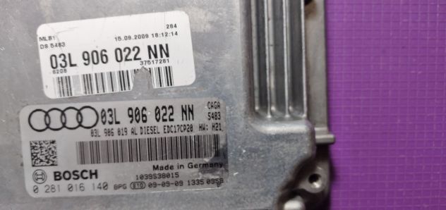 Ecu EDC17CP20 AUDI A4 A5 2.0TDI 0281016140 03L906022NN - Foto 4