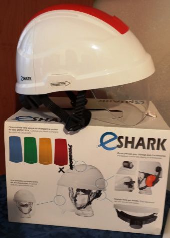Elmetto di protezione per Elettricisti E-SHARK con visiera integrata cod. TC42ES - Foto 6