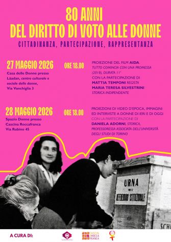 27/05 - 28/05:80 anni del diritto di voto alle donne.