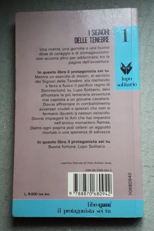 librogame 1, I SIGNORI DELLE TENEBRE, Joe Dever - Garry Chalk, Ed. E. ELLE 1985 - Foto 3