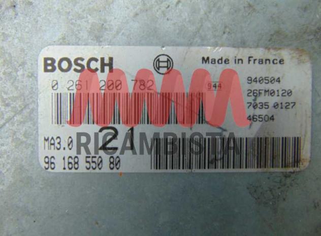 0261200782 9616855080 Citroen ZX 1.4 centralina motore Bosch - Foto 2