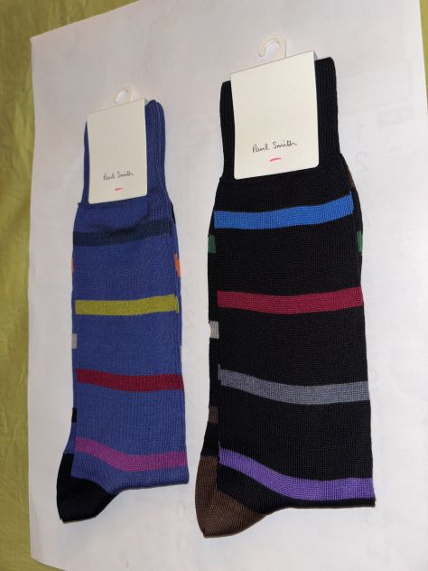 2CALZE NUOVE CON CARTELLINO IN COTONE FIRMATE ORIGINALI”PAUL SMITH”MADE IN ITALY - Foto 4