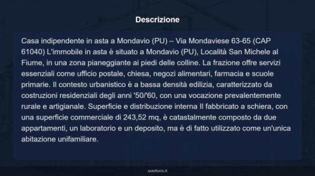 Immobile in asta di 243 m² con più di 5 locali in vendita a Mondavio - Foto 11
