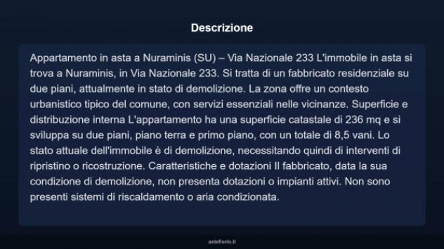 Immobile in asta di 236 m² con più di 5 locali in vendita a Nuraminis - Foto 3