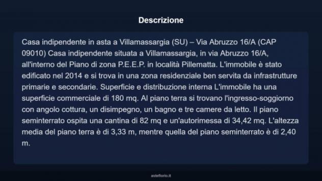 Immobile in asta di 180 m² in vendita a Villamassargia - Foto 3