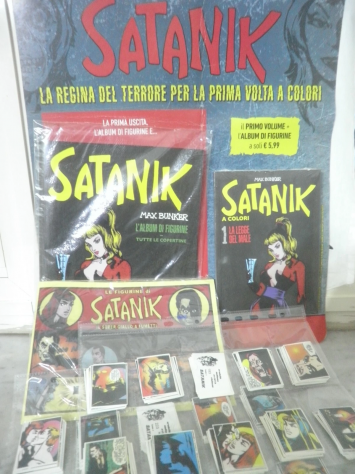 SATANIK A COLORI COMPLETA CON ALBUM FIGURINE Nuovissima - Foto 2