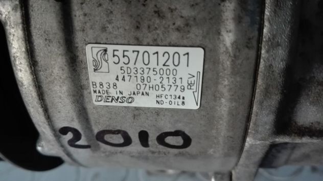 Compressore climatizzatore Fiat Sedici 1.9 JTD del 2010 (55701201) - Foto 5