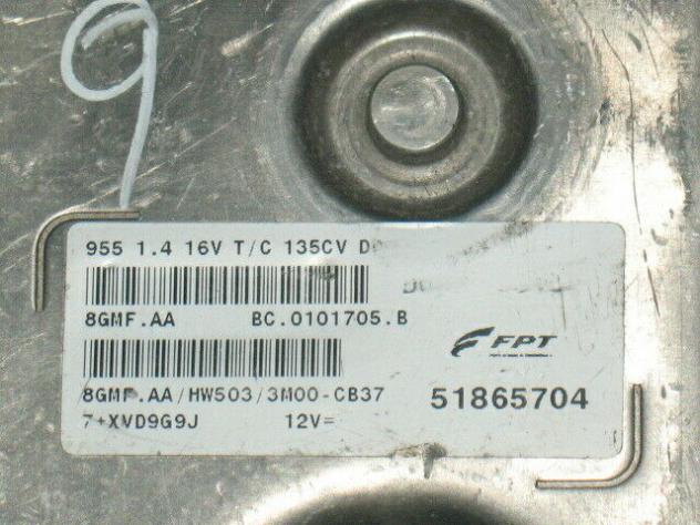 51865704 ECU ALFA MITO 1.4 16V TURBO B 135CV 51865704 8GMF.AA HW503 - Foto 2