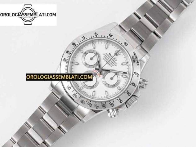 Rolex Replica DAYTONA 116520 1:1 BEST EDITION QUADRANTE BIANCO SU BRACCIALE SS SA4130 - Foto 2