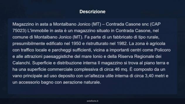 Immobile in asta di 46 m² in vendita a Montalbano Jonico - Foto 9