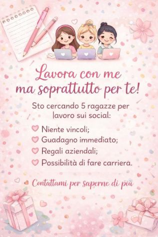 Cerco donne per lavoro da casa