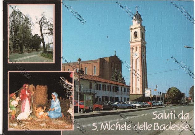 CARTOLINA SALUTI DA S. MICHELE DELLE BADESSE PADOVA -