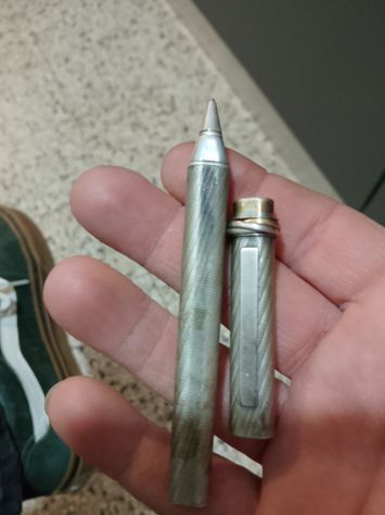 Penna a sfera Cartier d'argento