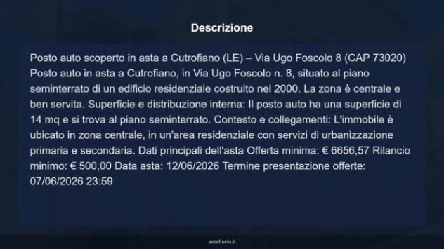 Immobile in asta di 14 m² in vendita a Cutrofiano - Foto 8