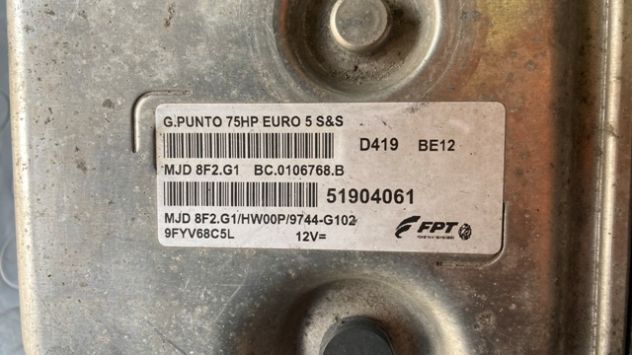Centralina motore Fiat Punto Evo 1.3 M.Jet del 2013 (51904061) - Foto 3