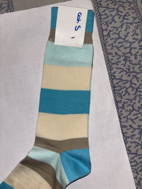 CALZE NUOVE CON CARTELLINO DA UOMO LEGGERE FIRMATE ORIGINALI PAUL SMITH,MADE IN - Foto 10