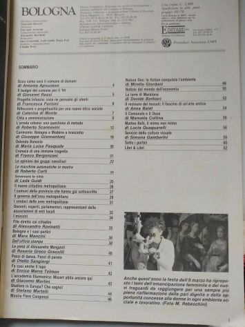 BOLOGNA Mensile del Comune n.2/ 1994 più n. 7-8-9/1993 Attualità cultura costume - Foto 2