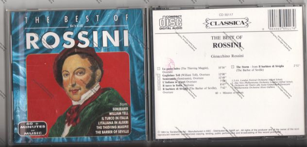 CD THE BEST OF ROSSINI -CD DI ROSSINI-