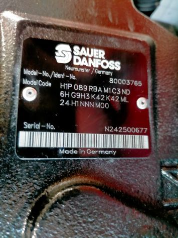 Pompa Danfoss H1P 089 per Terex - Foto 3