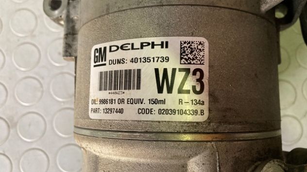 Compressore climatizzatore Opel Meriva A 1.4 del 2009 (13297440) - Foto 5