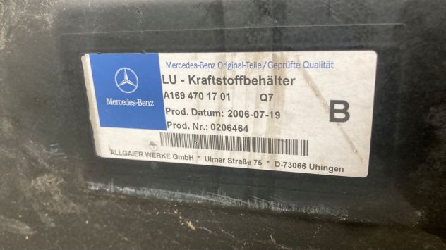 Serbatoio carburante Mercedes Classe A150 w169 del 2007 (A1694701701) - Foto 3