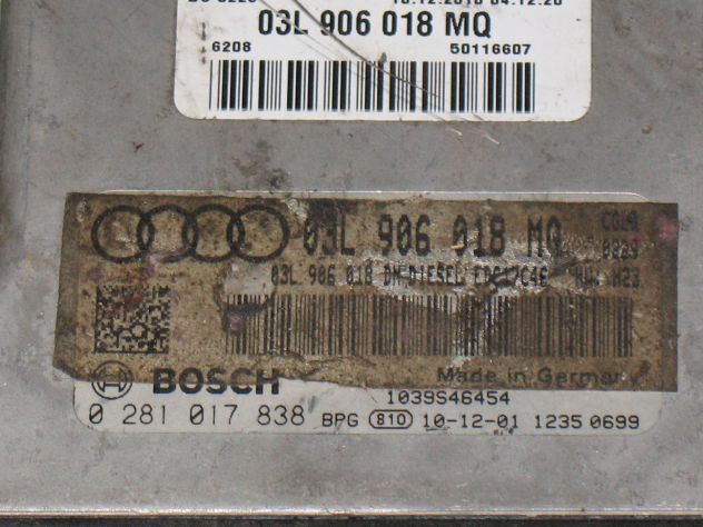 0281017838 ECU CENTRALINA MOTORE AUDI EDC17C46 03L906018MQ - Foto 2