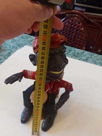 Statuetta suonatore tamburo etnico vintage 30 cm - Foto 4
