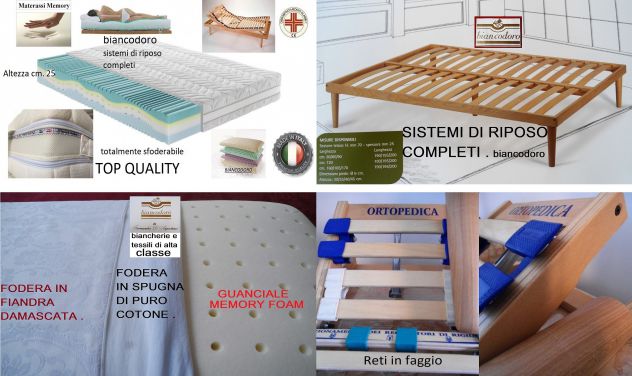 Materasso visco elastico memory form 3 strati